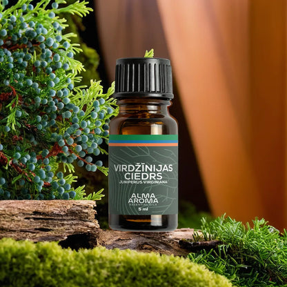 Virdzinijas Ciedru eteriska ella dabiga alma aroma